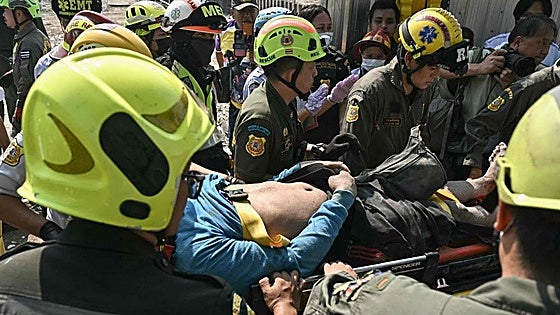 Las imágenes del terremoto de Myanmar y Tailandia