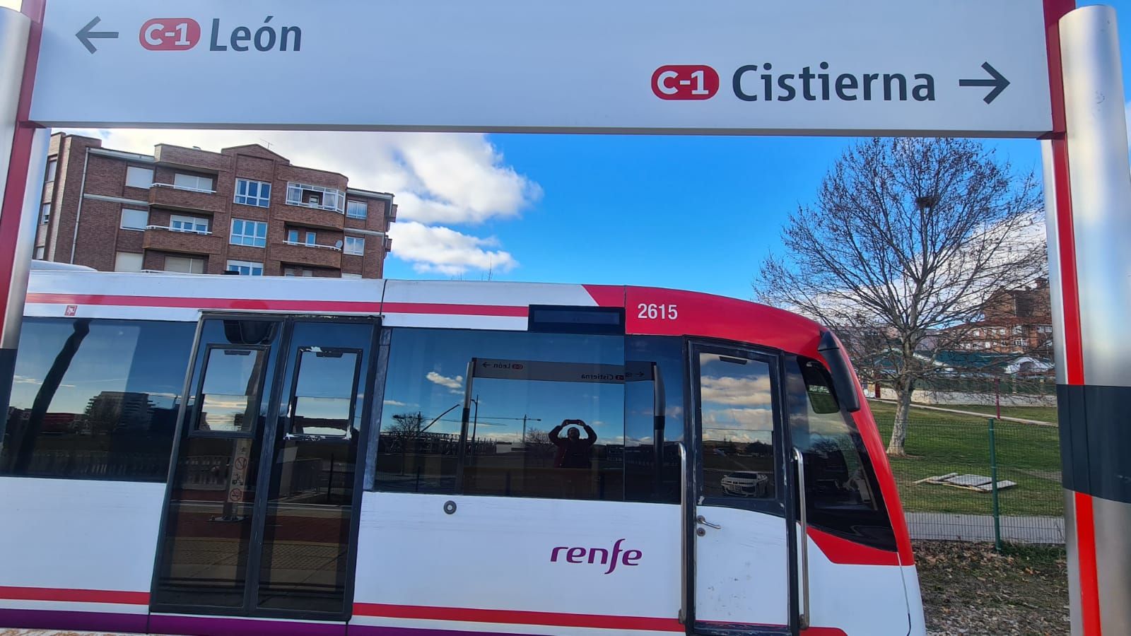 Recorrido en el cercanías entre León y Cistierna