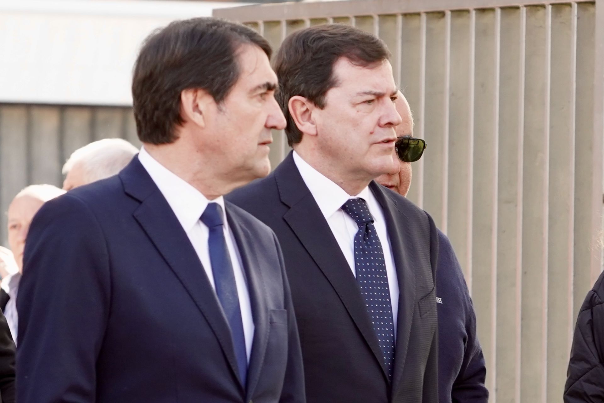 Acto de recibimiento de los mineros fallecidos en Villablino