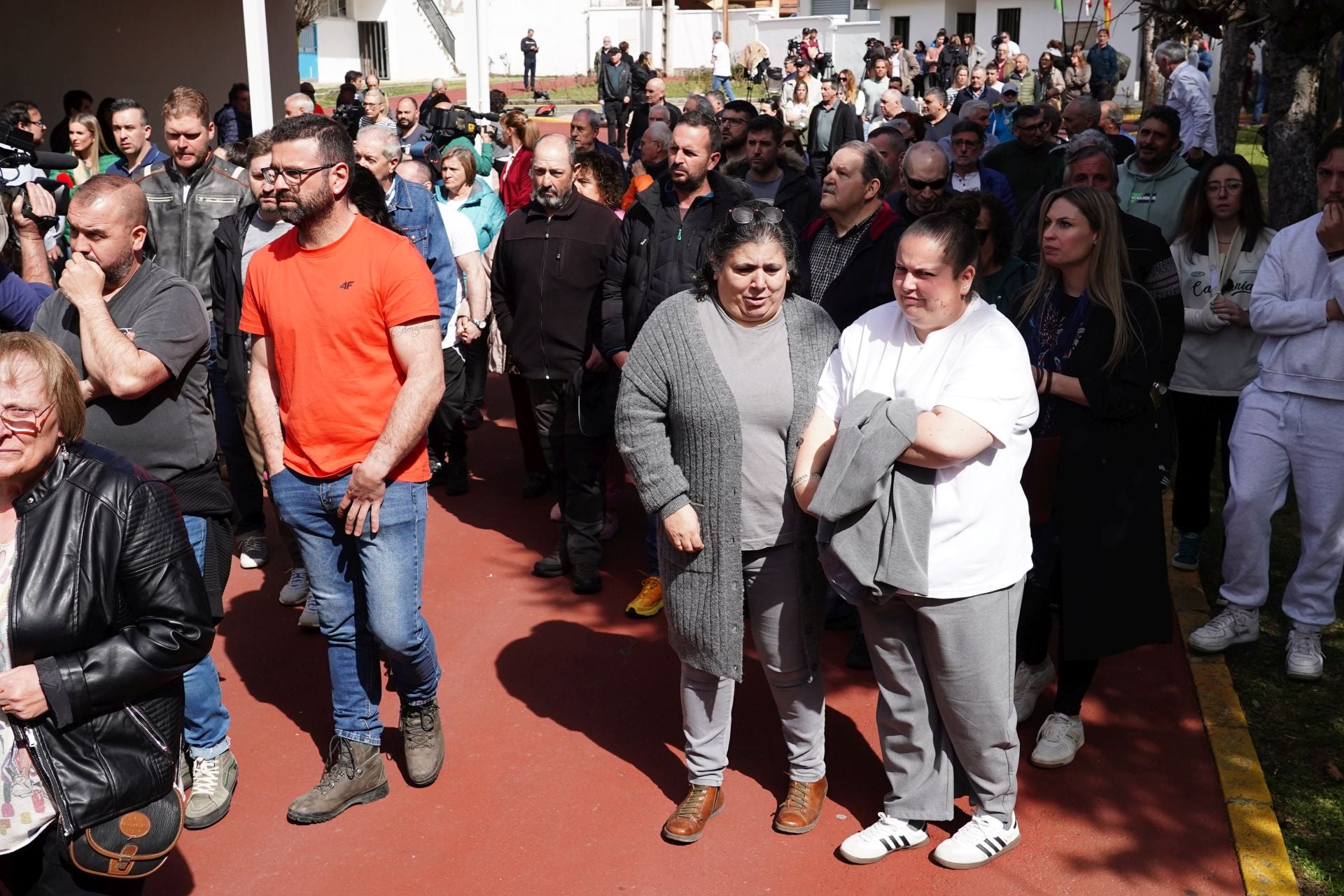 Acto de recibimiento de los mineros fallecidos en Villablino