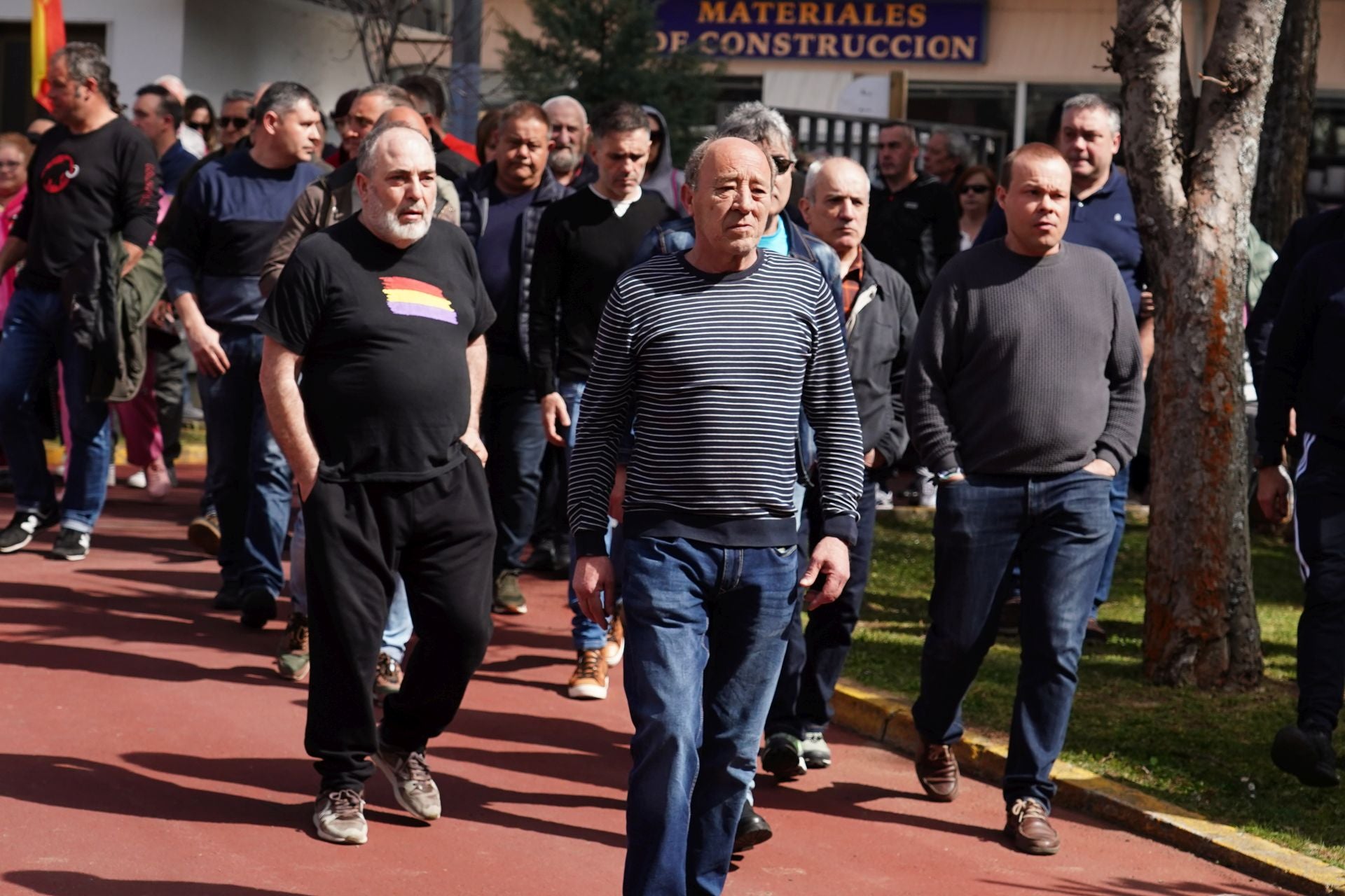 Acto de recibimiento de los mineros fallecidos en Villablino