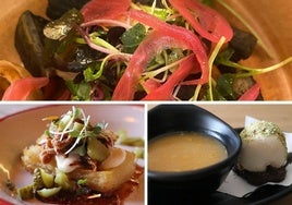 Imagen de las tres tapas ganadoras.