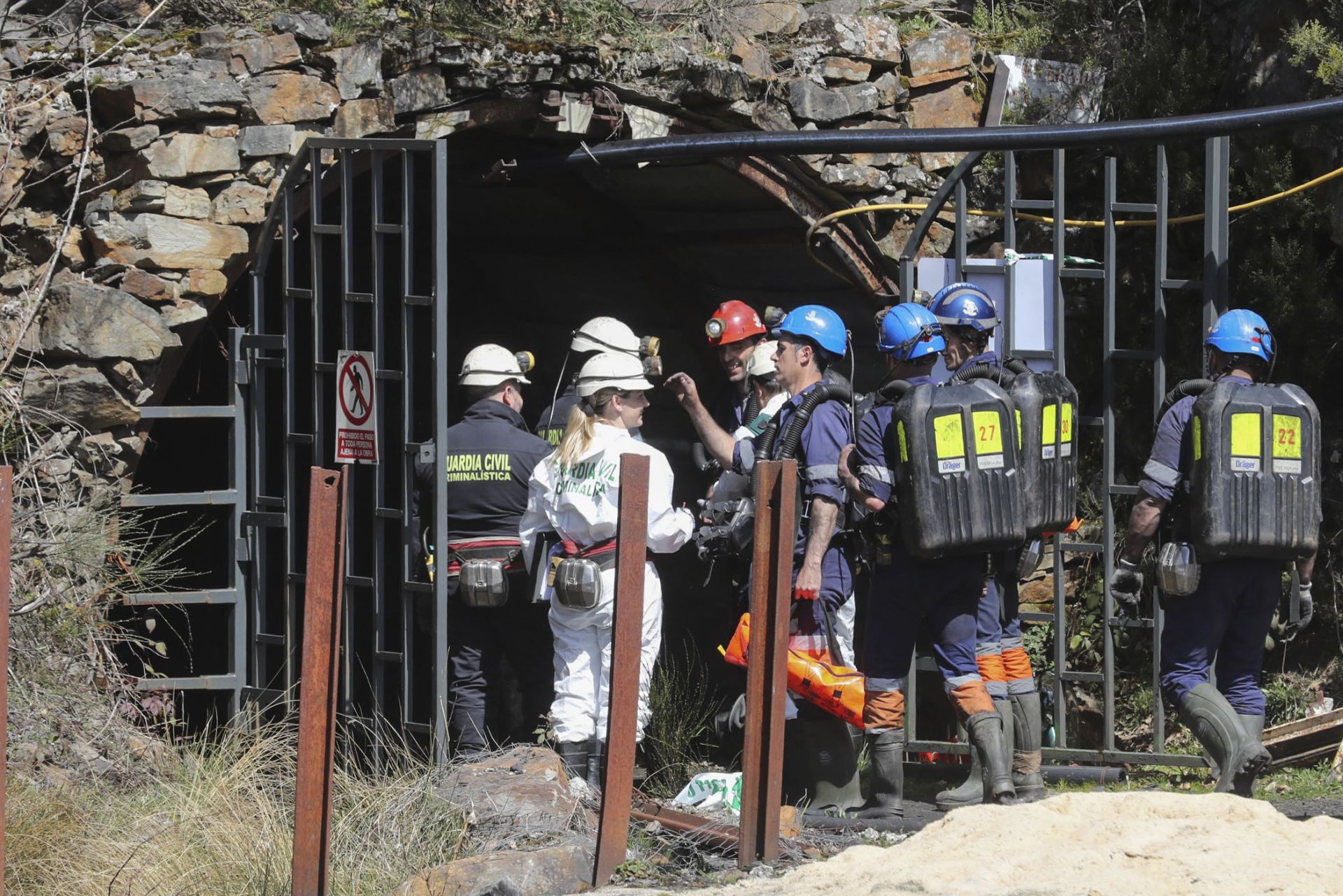 Inspección de la mina de Cerredo