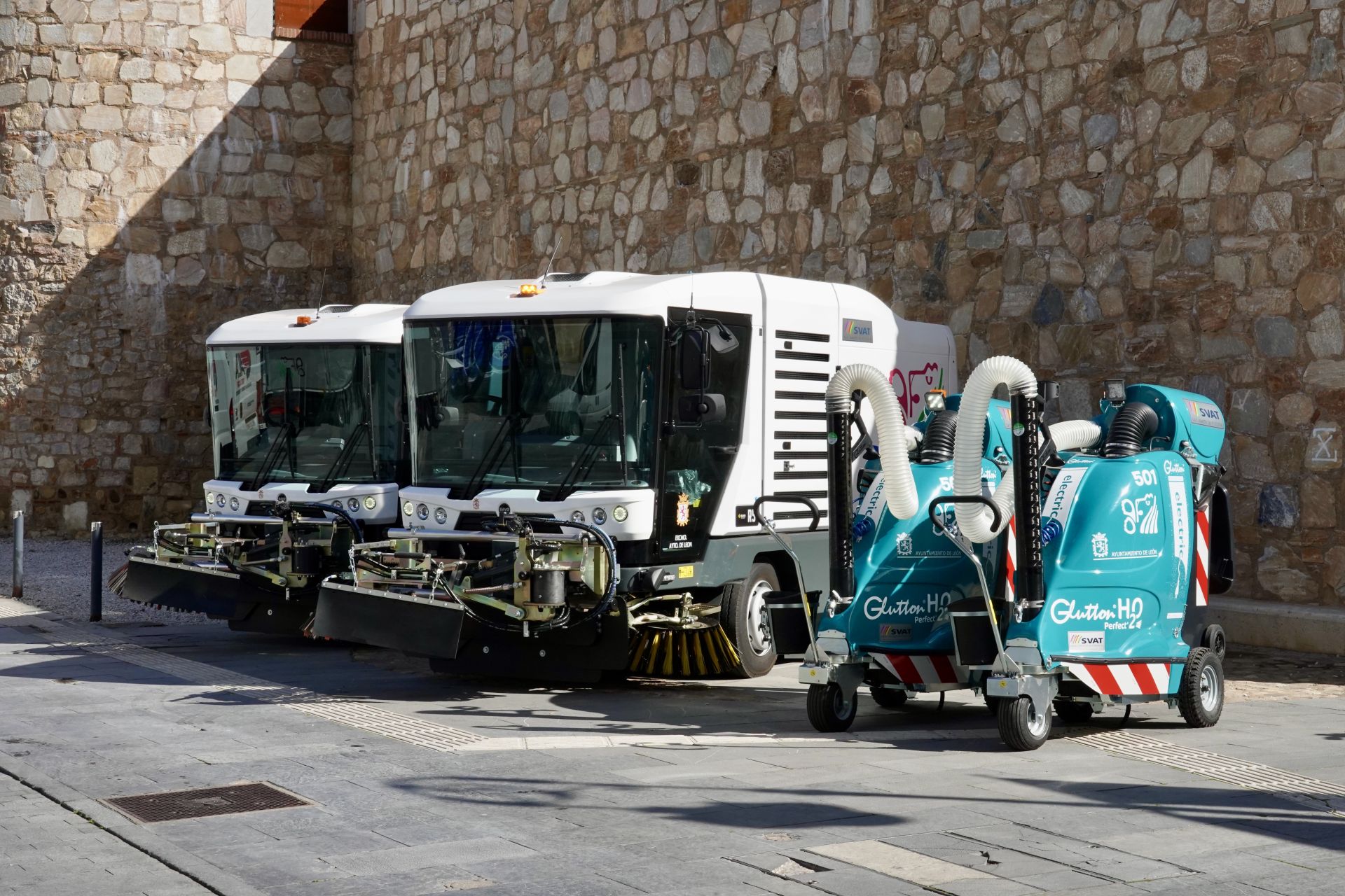 Nuevos vehículos de limpieza para León