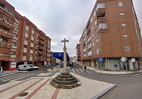Un crucero en el Camino de Santiago a su paso por San Andrés del Rabanedo.