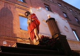 Un instante de la procesión del Domingo de Ramos.