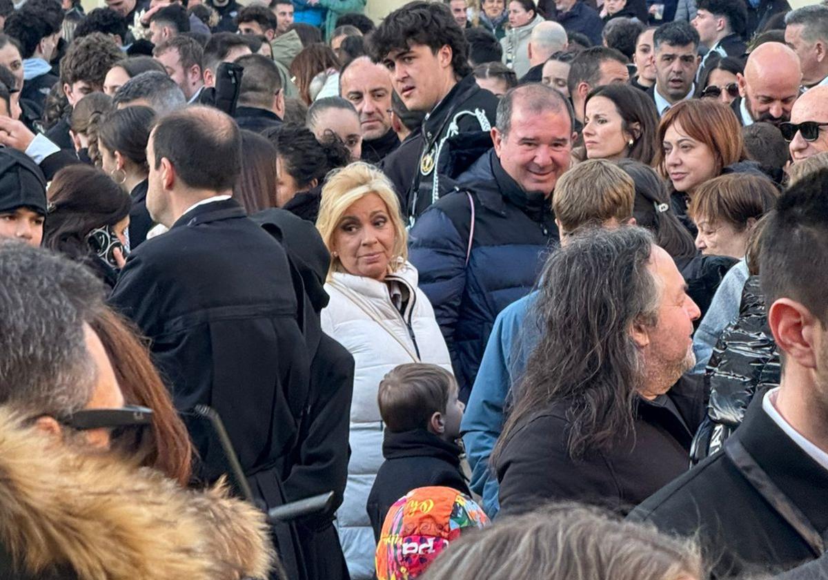 Carmen Borrego elige León y se suma a la expectación por la procesión de la Amargura