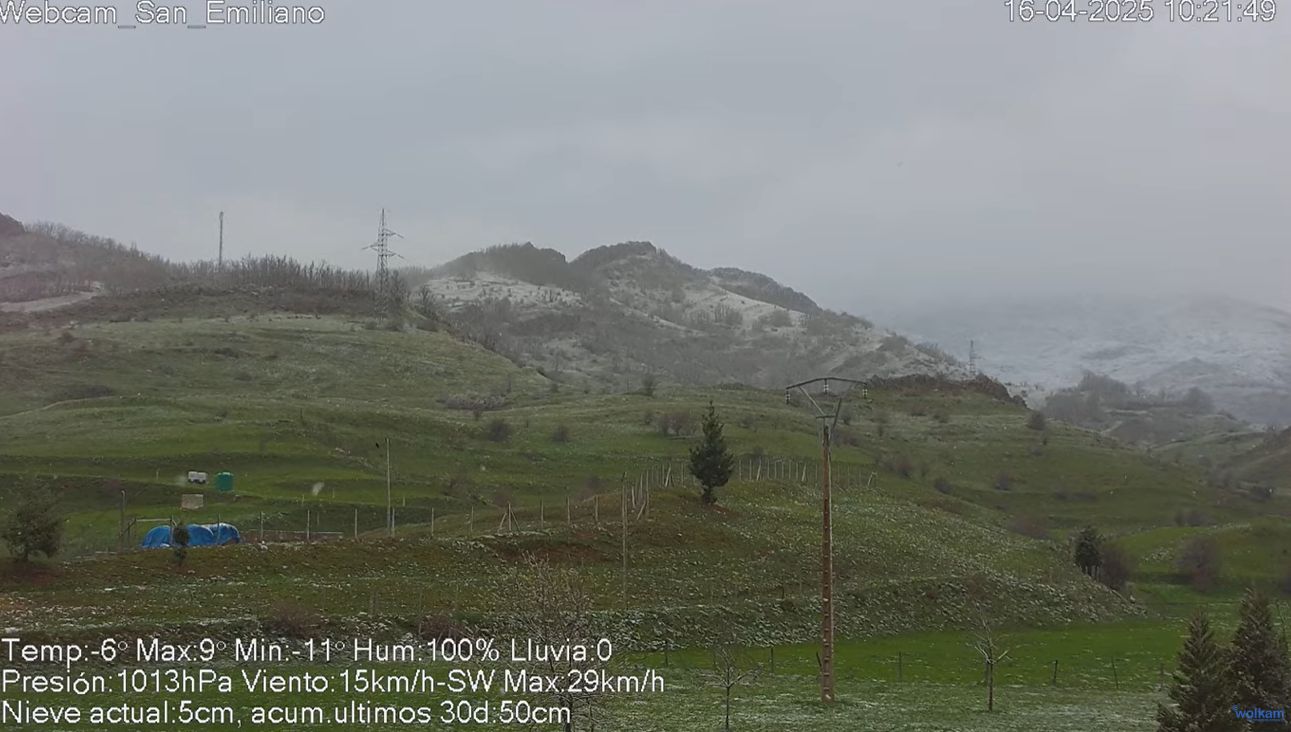 Nieve en San Emiliano