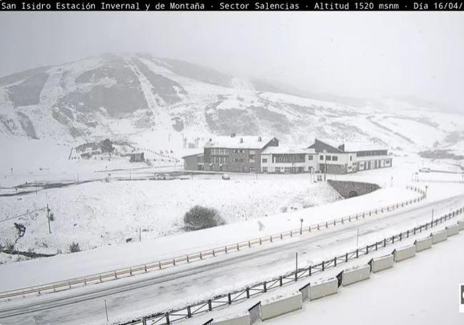 Nieve en San Isidro.