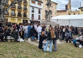Imagen de la plaza del Grano el Jueves Santo