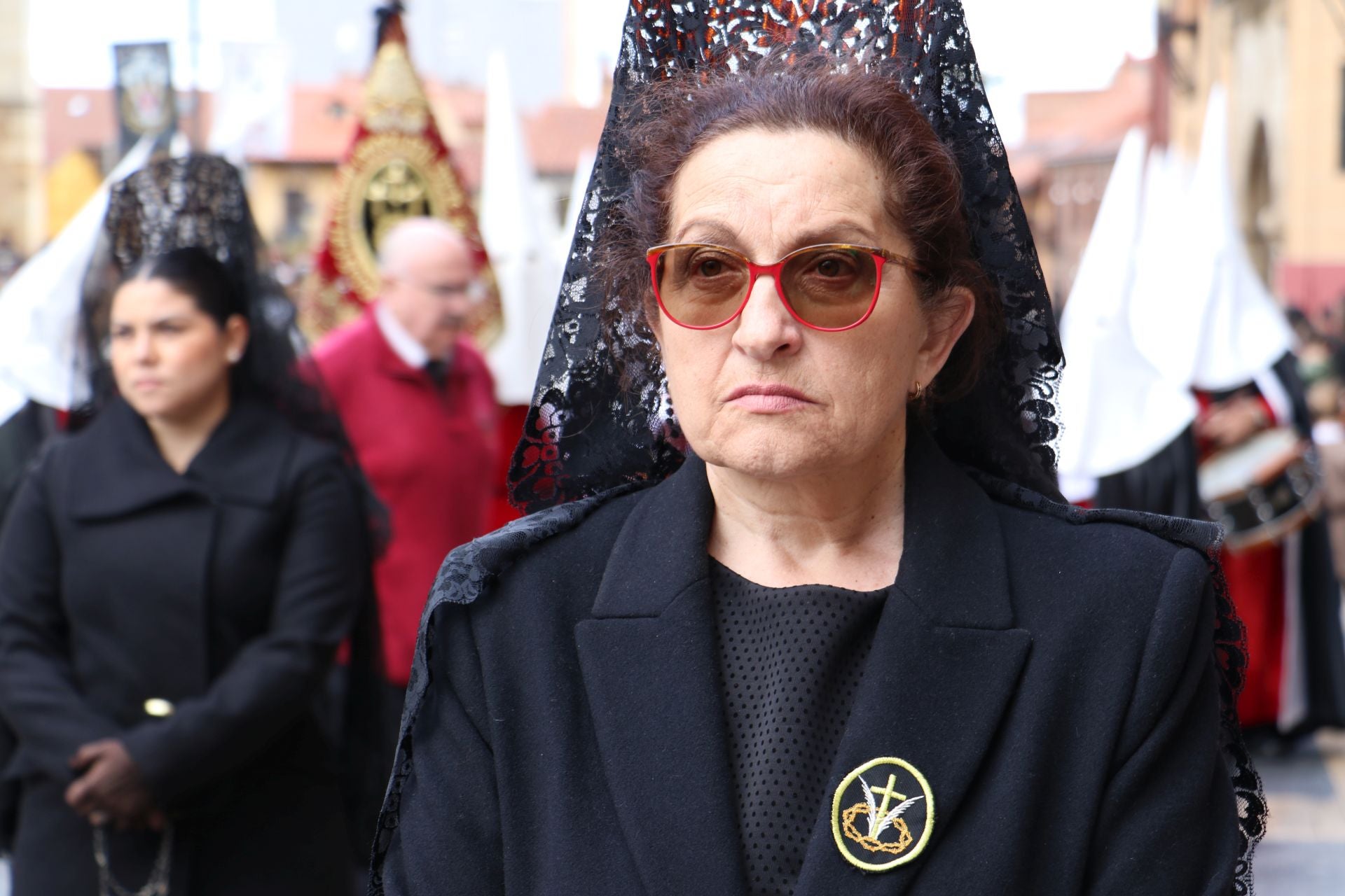 Las imágenes de la Procesión de la Despedida en León