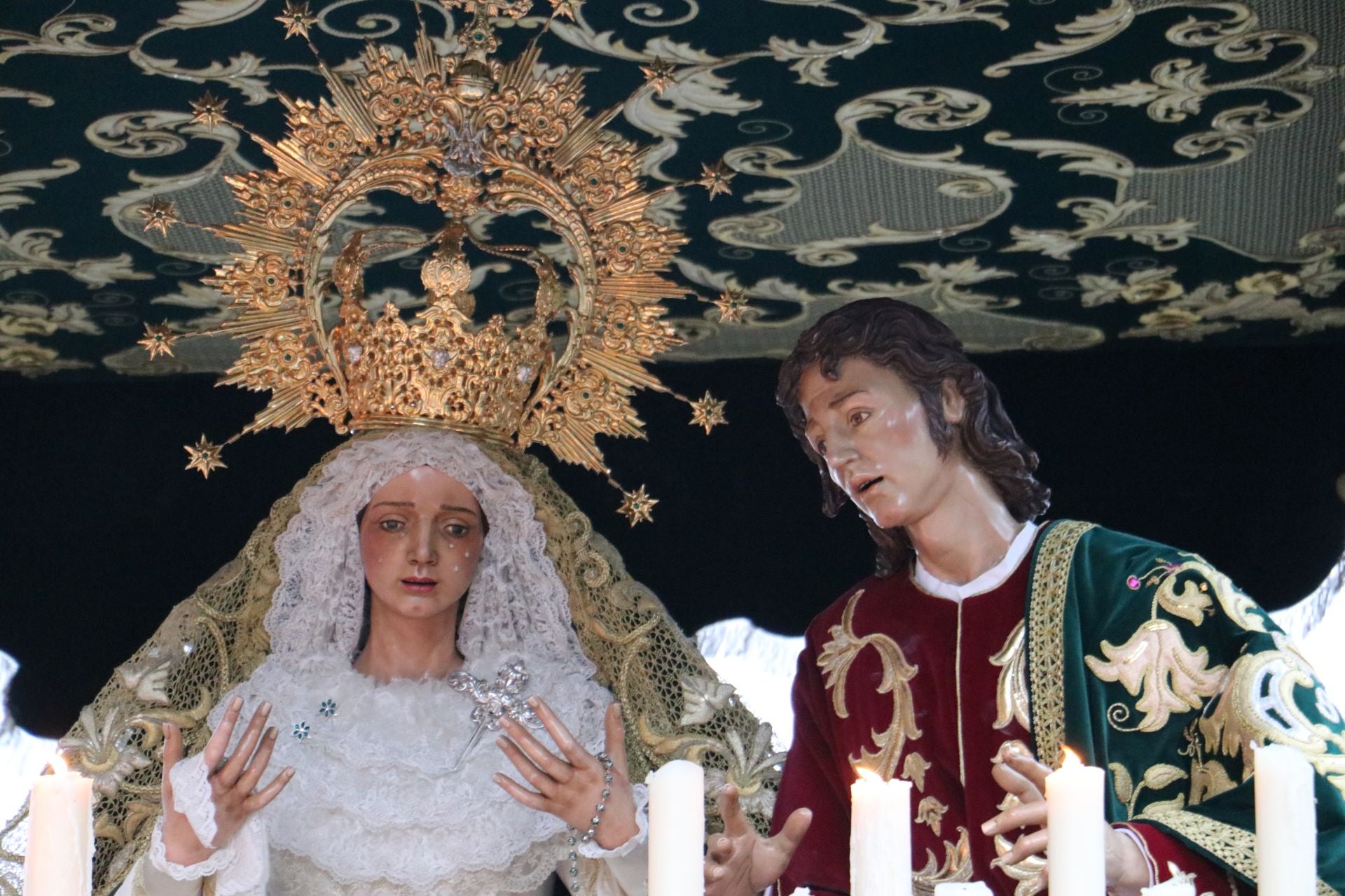 Las imágenes de la procesión de María del Dulce Nombre