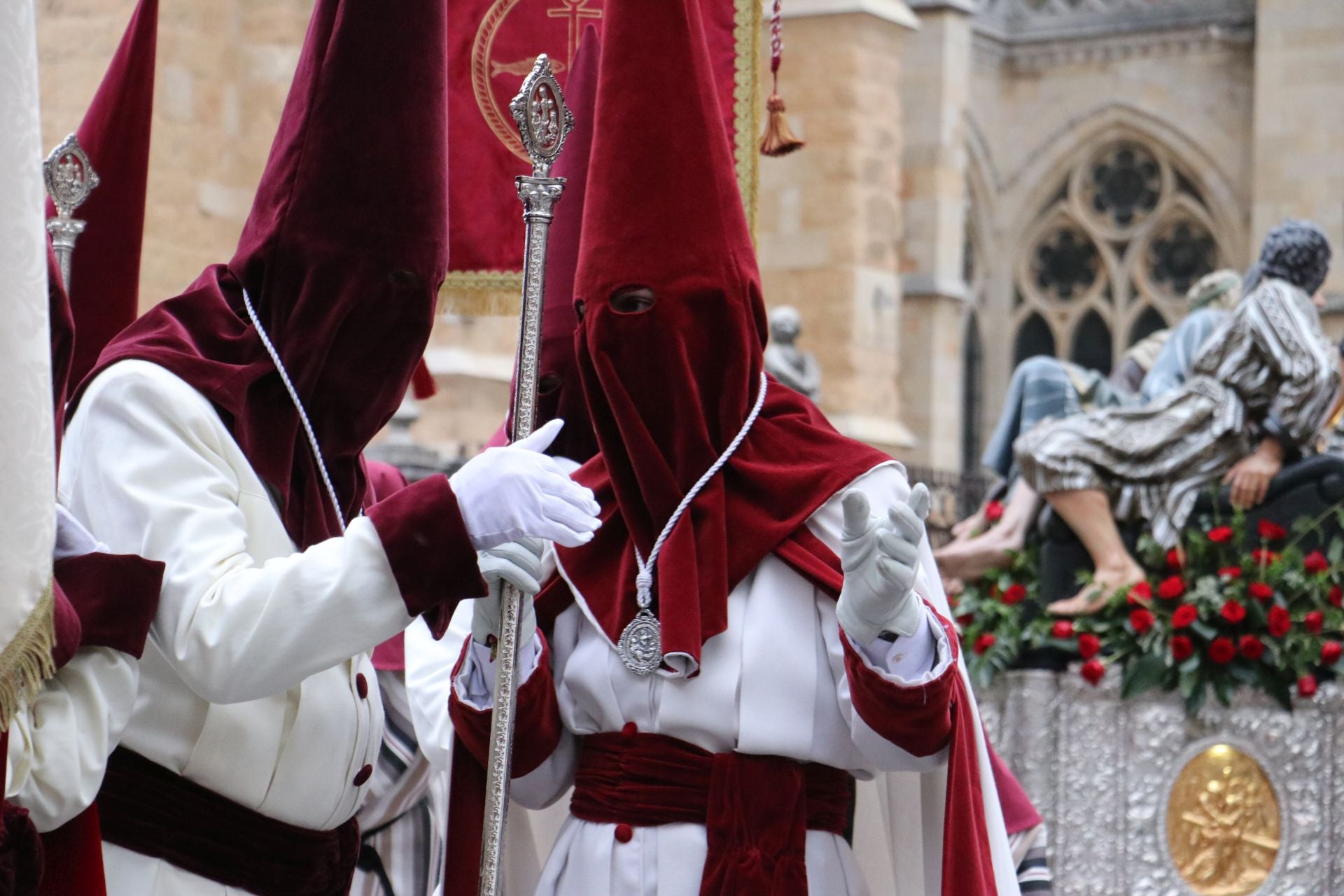 Las imágenes de la procesión de la Sagrada Cena