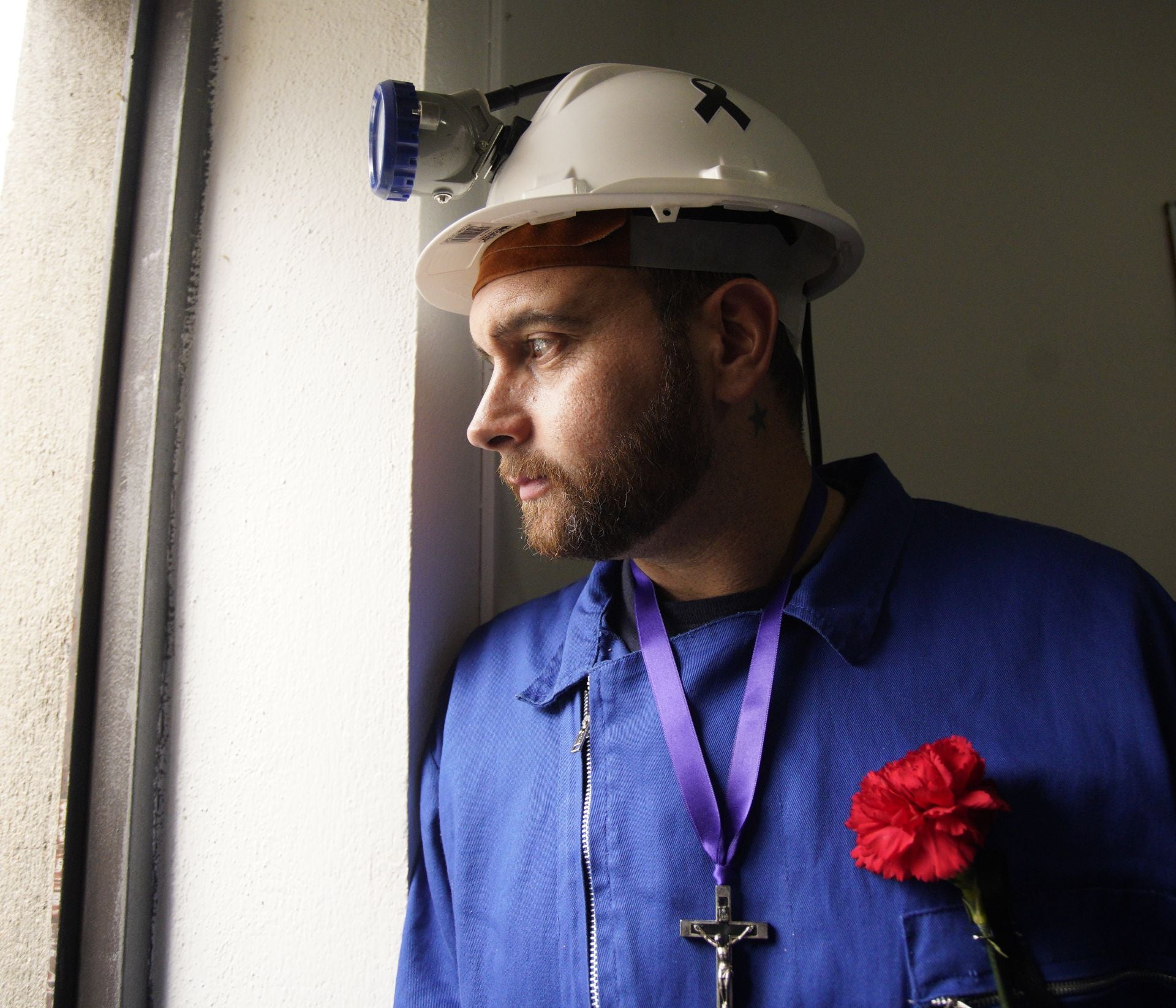 Procesión del Cristo de los Mineros en Caboalles de Abajo