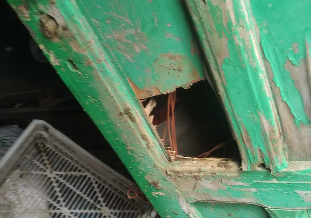 Imagen principal - Imagen de los actos vandálicos.