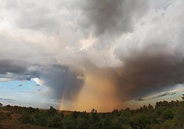Tormenta en un paraje de la provincia de León.