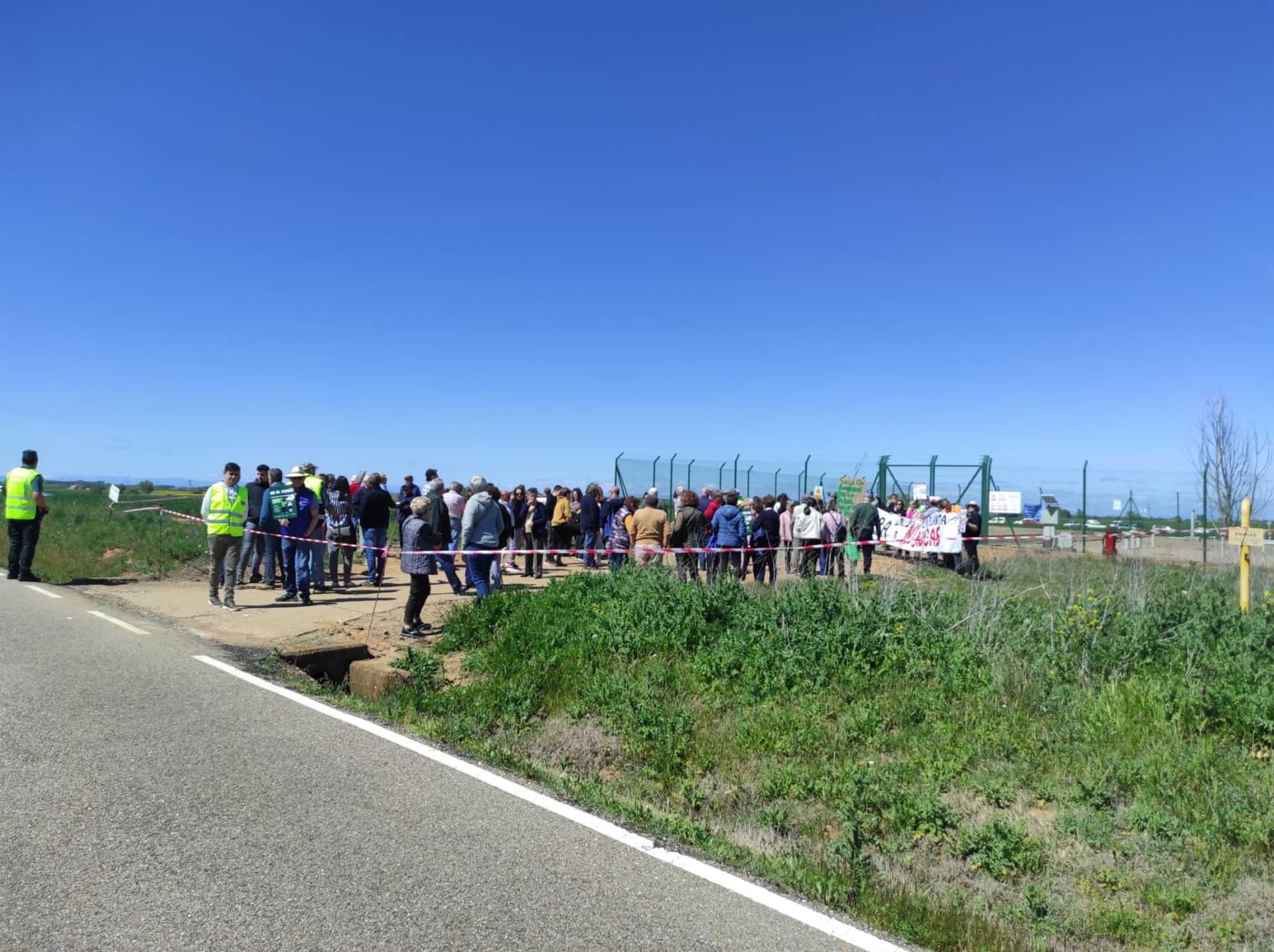 Protesta contra un proyecto para instalar una planta de biogás