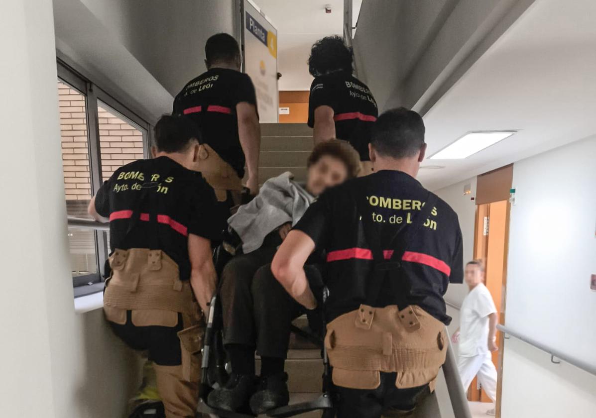 Actuación de Bomberos de León.