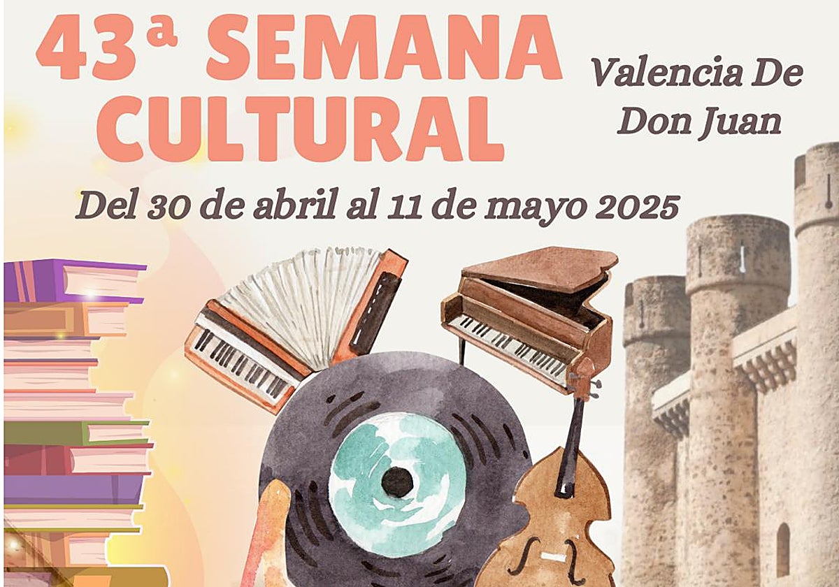 Cartel promocional Semana Cultural Valencia de Don Juan