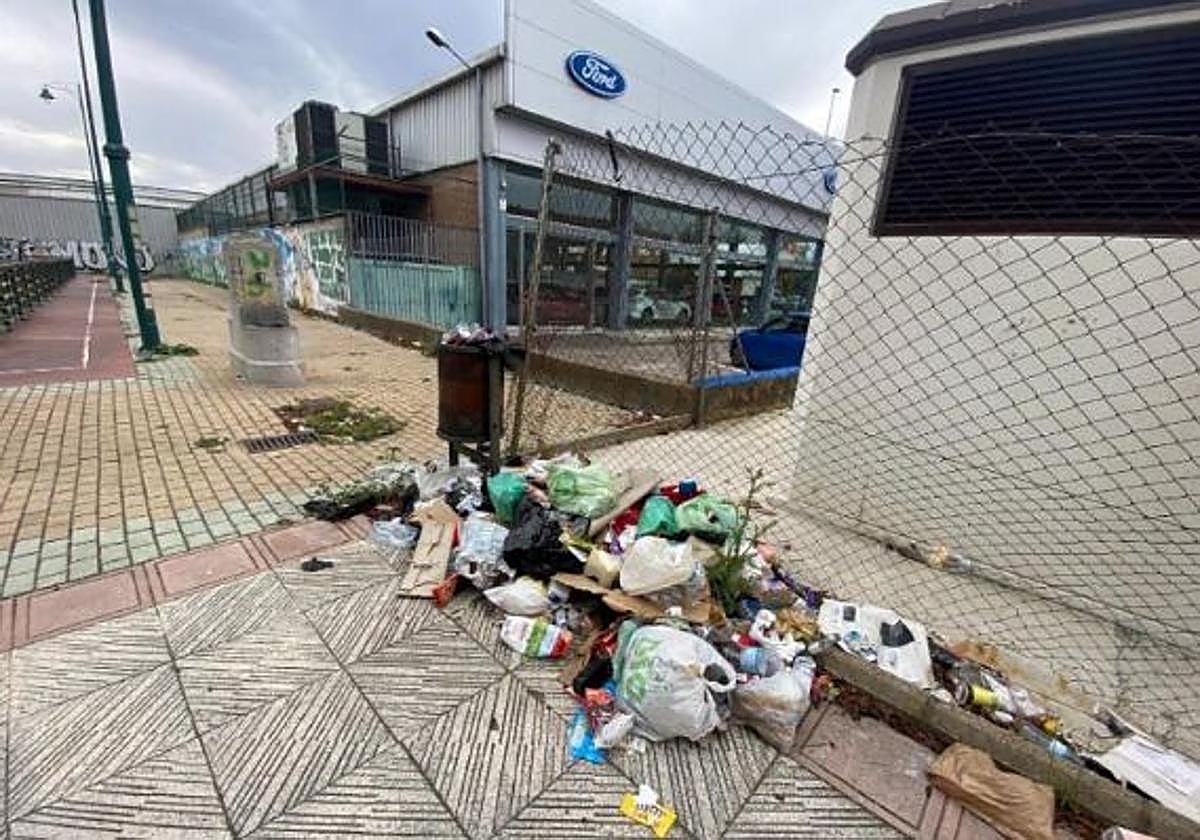 Una de las imágenes que la Junta Vecinal presenta como queja por la falta de limpieza.