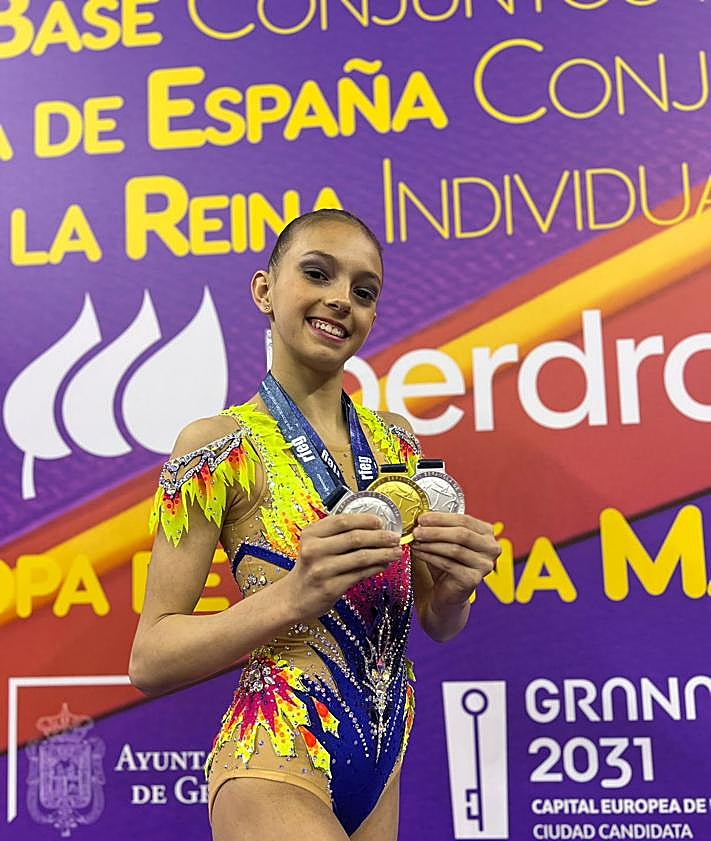 Imagen secundaria 2 - El Club Ritmo de León no se baja del podio de la Copa de la Reina