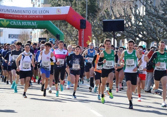 Imagen de la archivo de la Media Maratón de León.