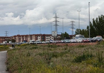 Gran atasco en la ronda de León tras un accidente múltiple