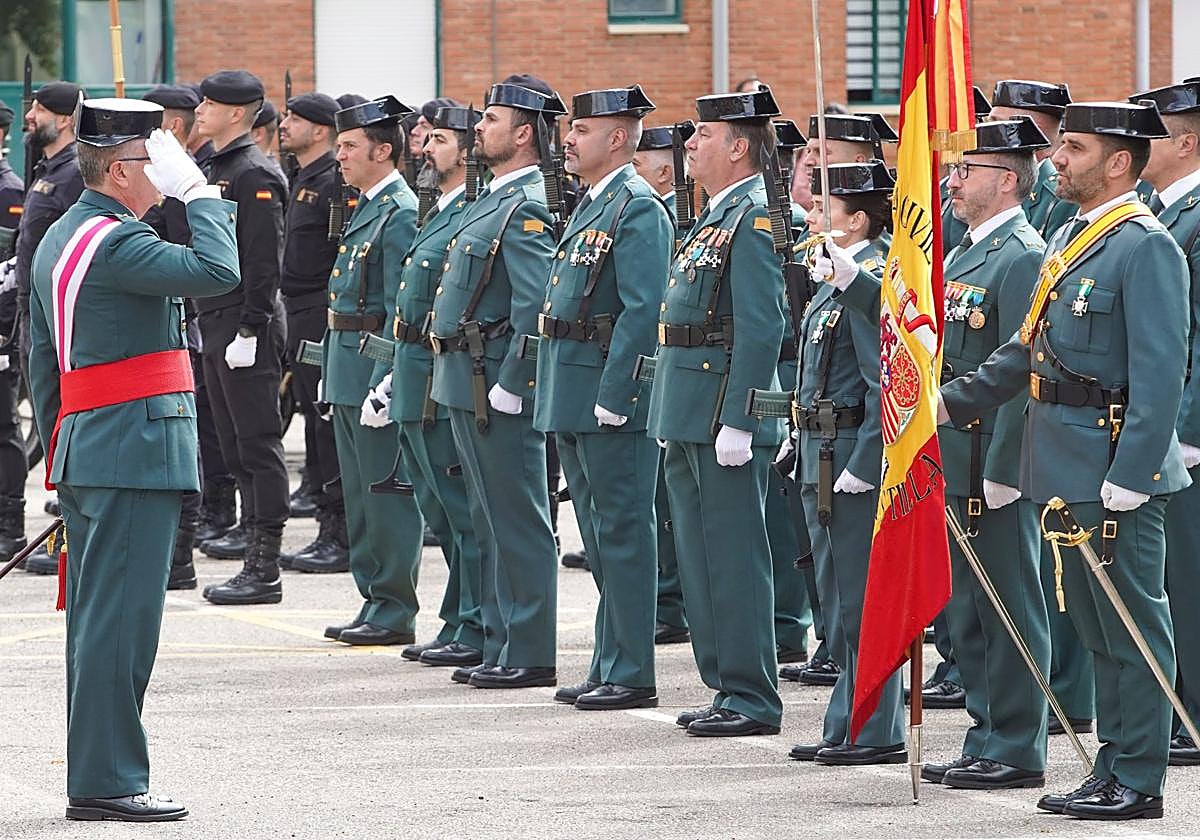 Acto por el aniversario de la Guardia Civil.