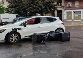 El accidente en la calle Santa Ana.