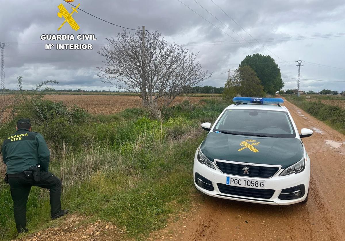 Intervención de la Guardia Civil en Villazala.