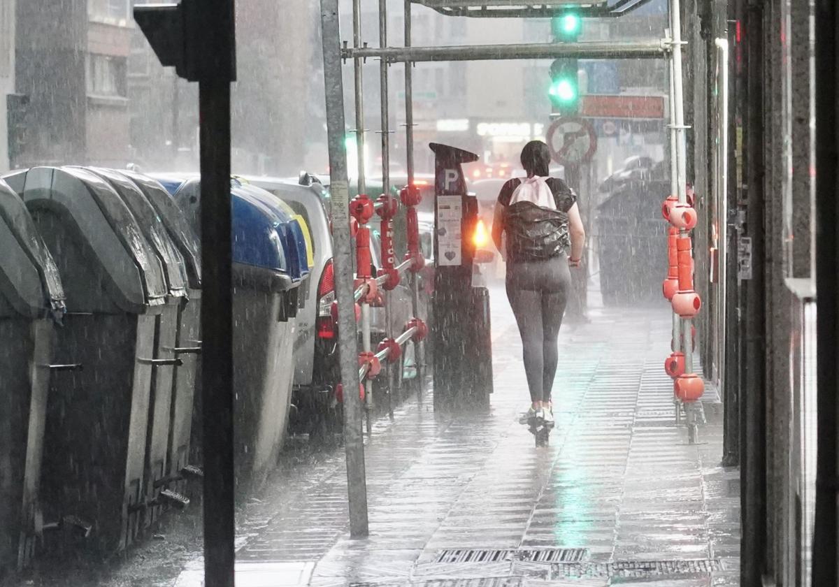 Tormenta en la capital leonesa.