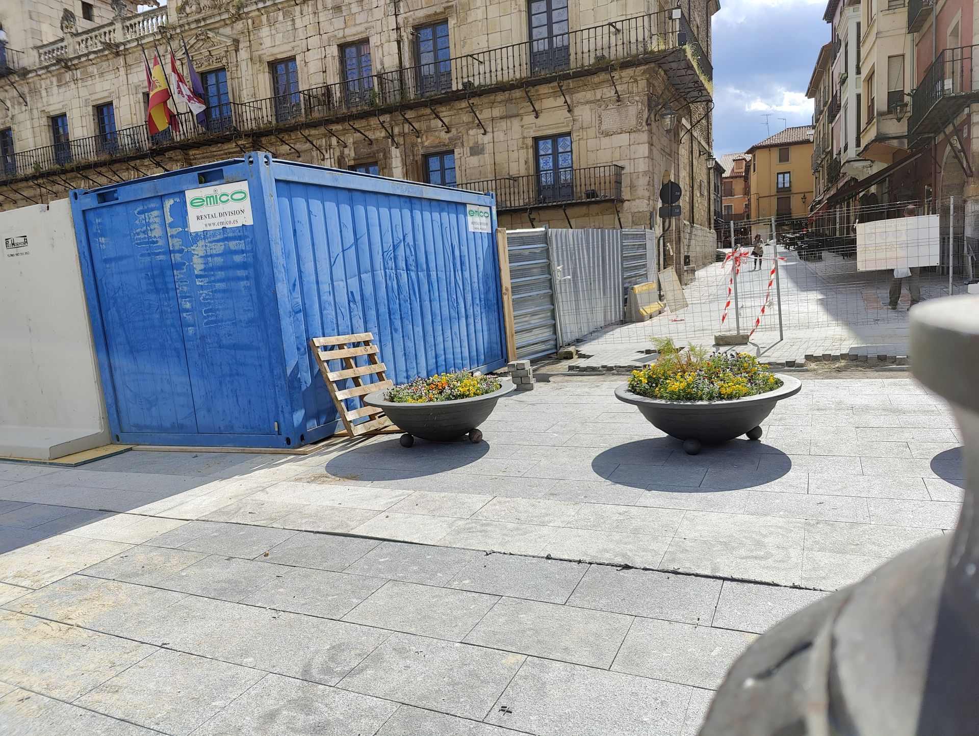 Comienza la tercera fase de las obras en la plaza Mayor de León