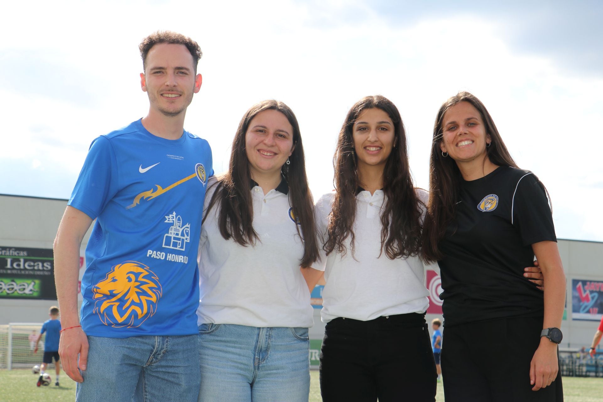 Vitolo, Claudia Blanco, Nere Redondo y Yolanda Chamorro, integrantes del Olímpico de León.