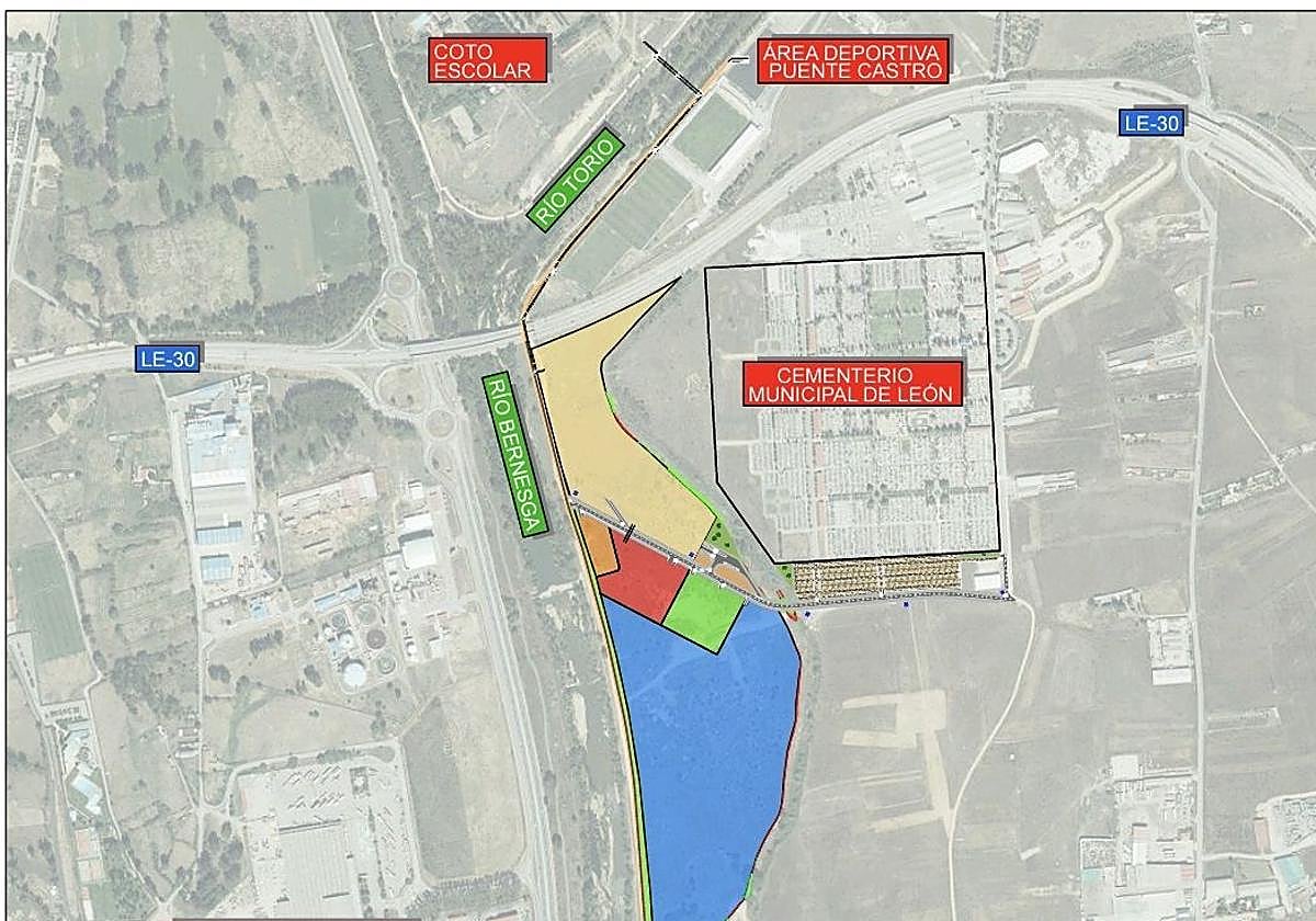 Plano de la ubicación de las centrales.