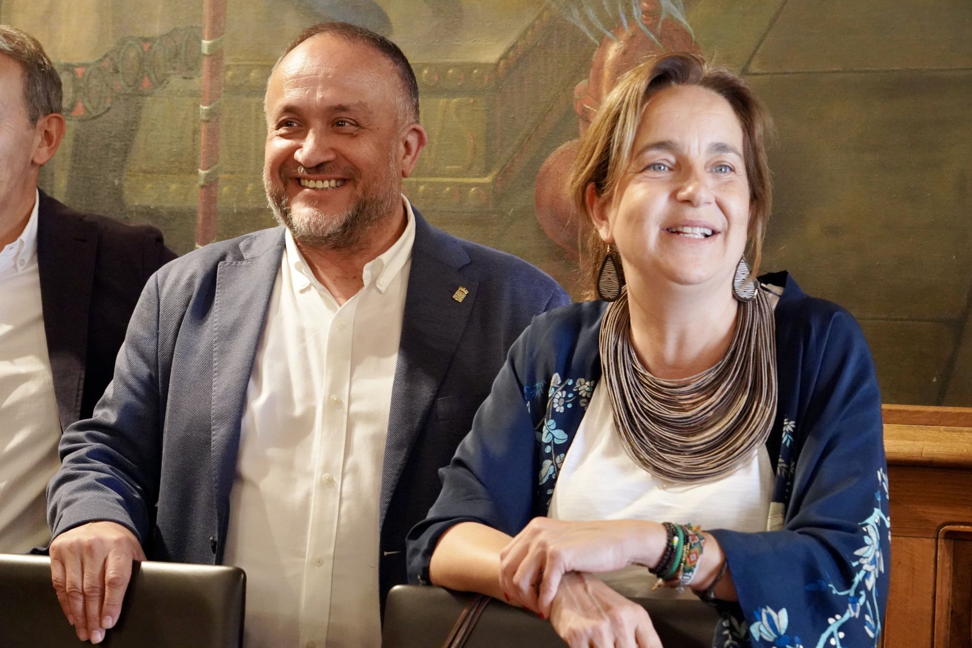 Recepción a la plantilla de la Cultural en la Diputación de León