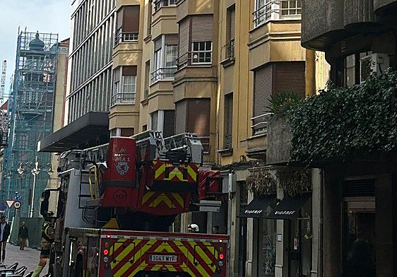 Intervención en el centro de León.