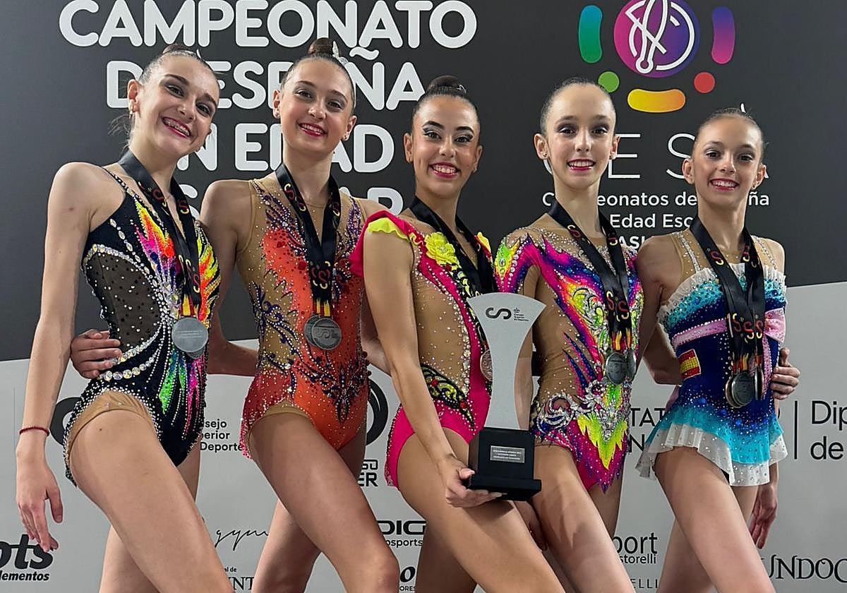 Las gimnastas del Club Ritmo