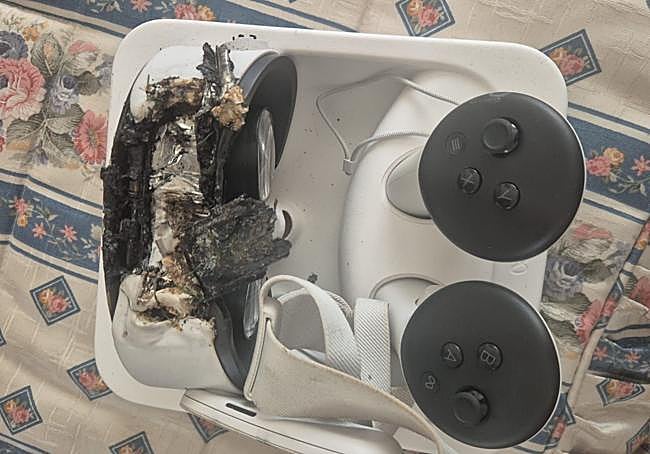 El estado de las gafas tras el suceso.