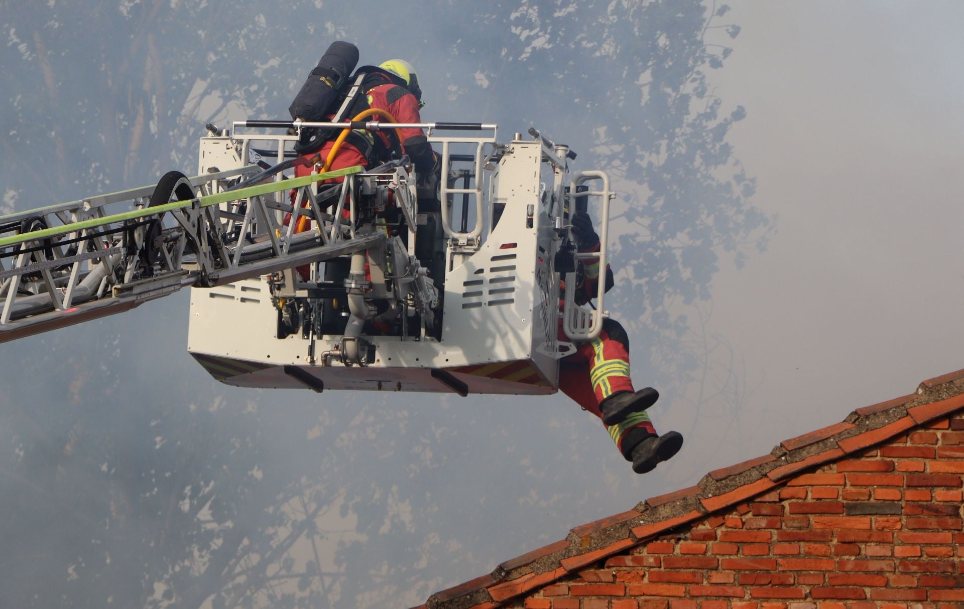 Incendio en un inmueble en San Andrés