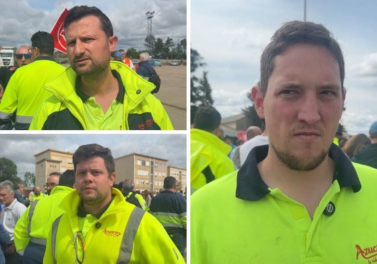 Trabajadores de La Azucarera en La Bañeza.