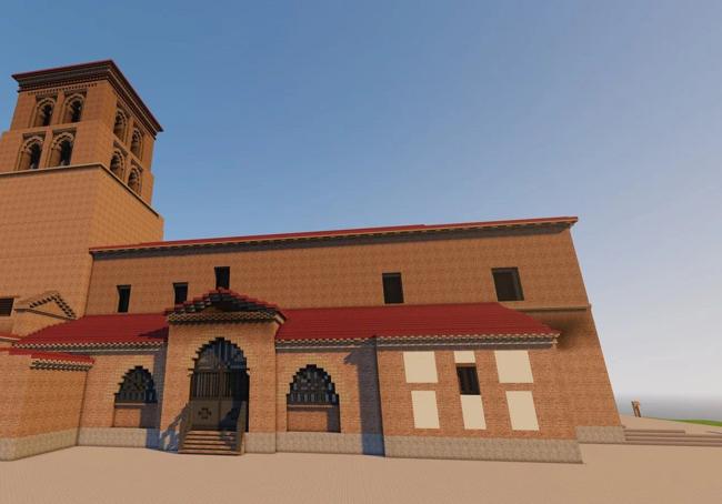 Exterior of the Church of Vallecillo.