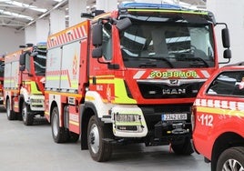 Imagen de archivo de un camión de bomberos de la Diputación.