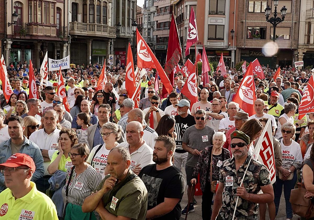 León se moviliza contra el cierre de Azucarera en La Bañeza ...