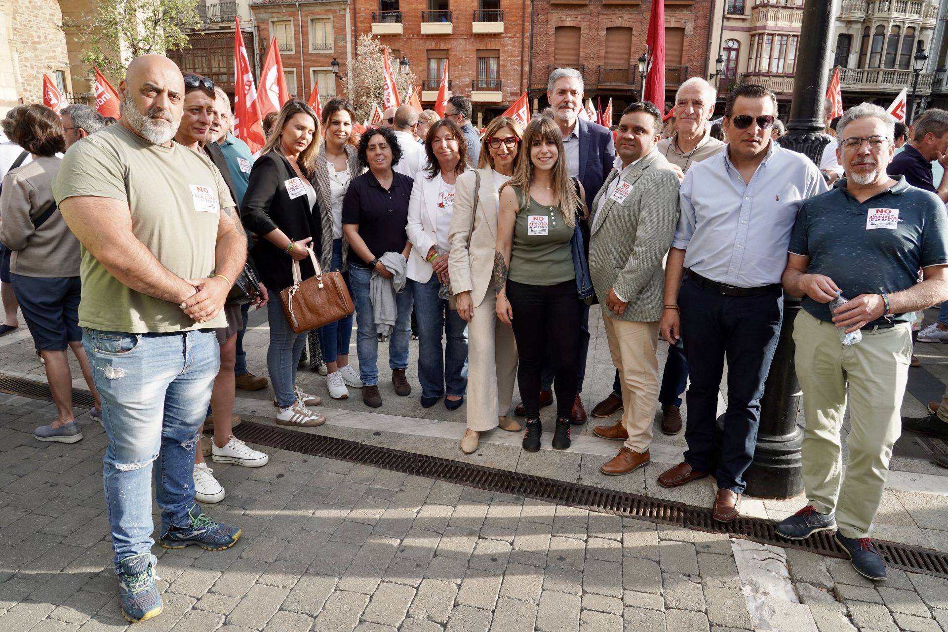 Las imágenes de la concentración en La Bañeza