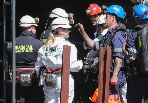 Investigación en la mina de Cerredo tras el accidente en el que murieron cinco leoneses.