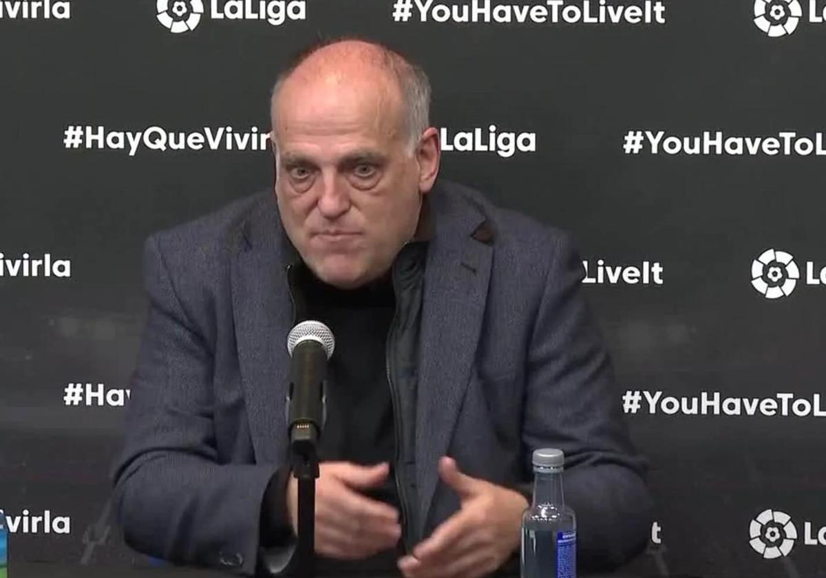 Javier Tebas, presidente de LaLiga.