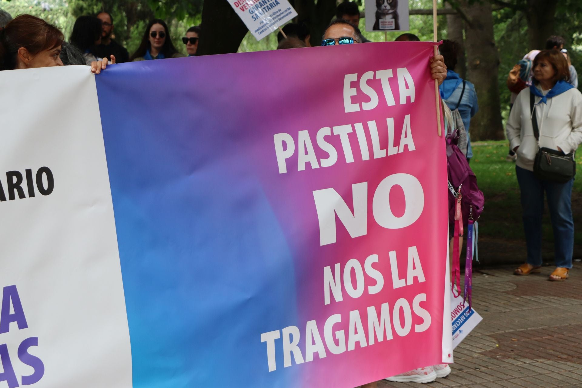 Imágenes de la manifestación veterinaria en León