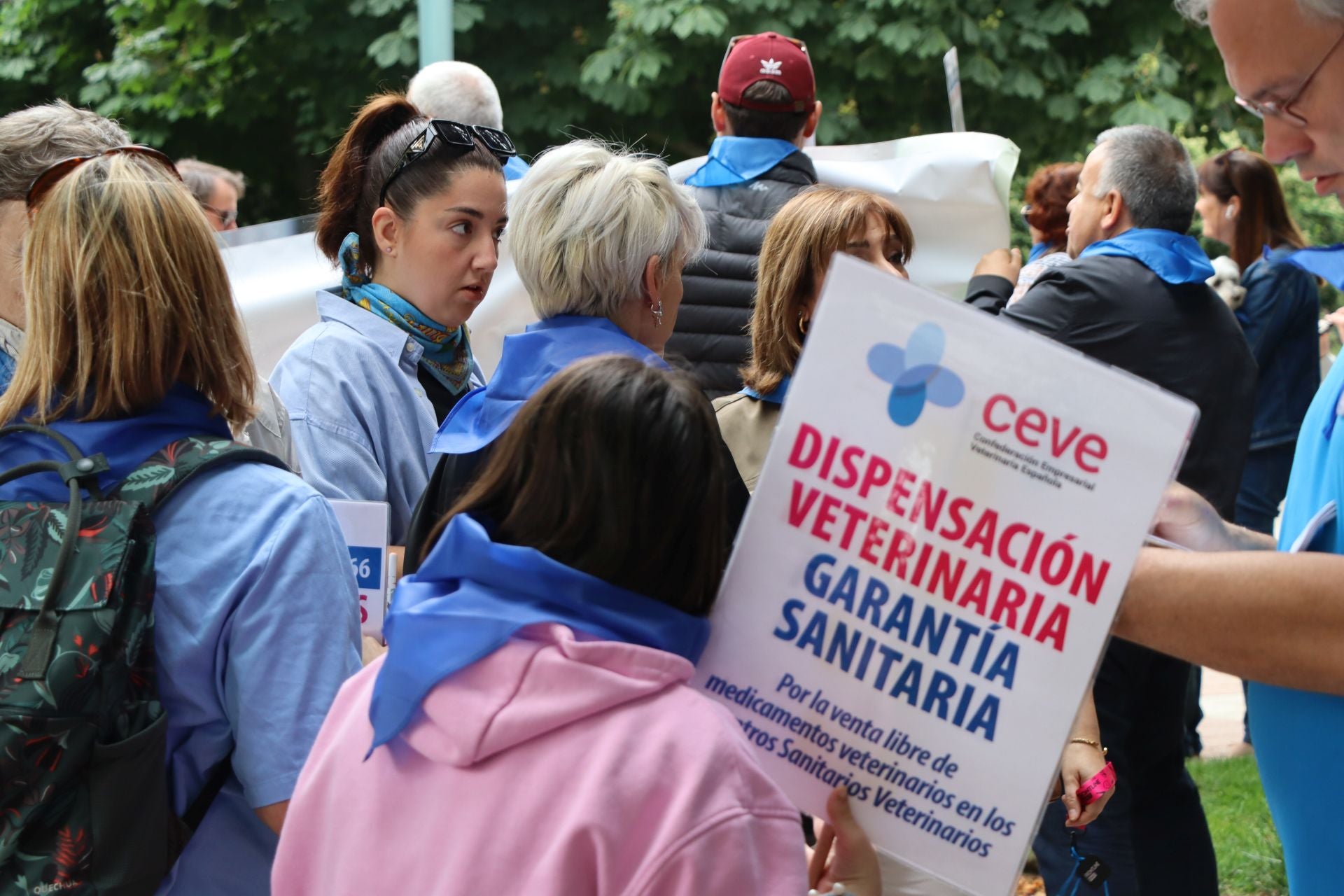 Imágenes de la manifestación veterinaria en León