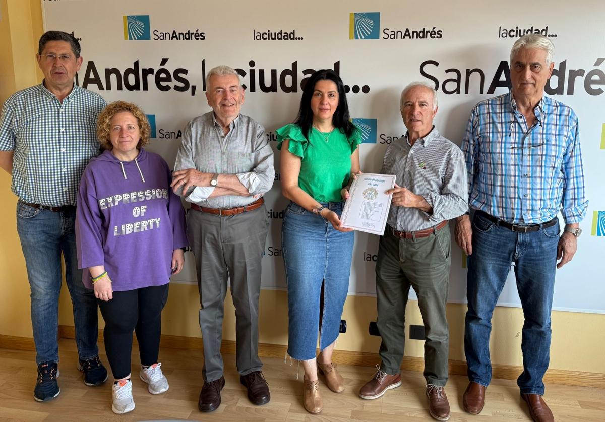 San Andrés se compromete mejorar la señalización del Camino de Santiago