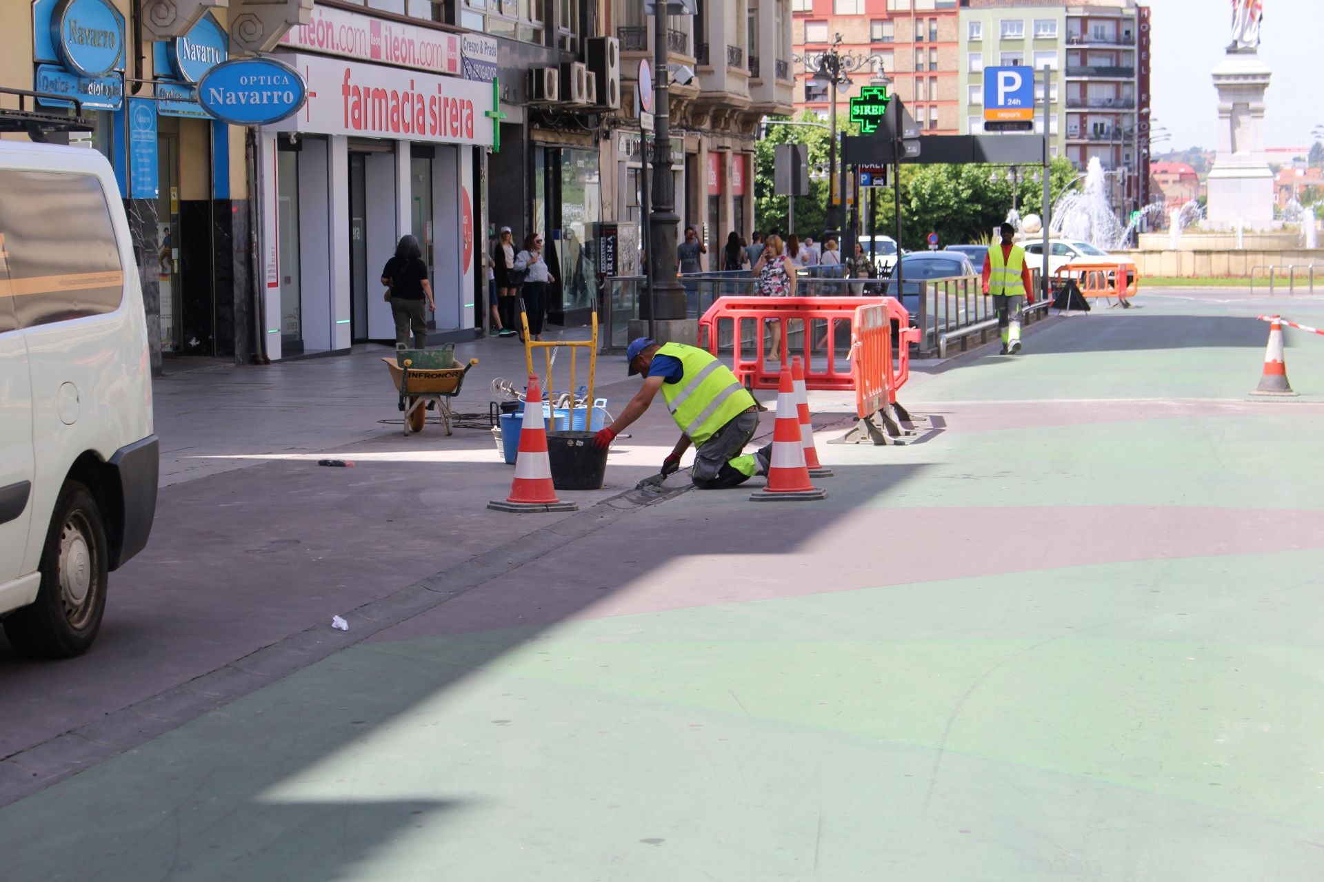 Las obras de reparación en Ordoño II